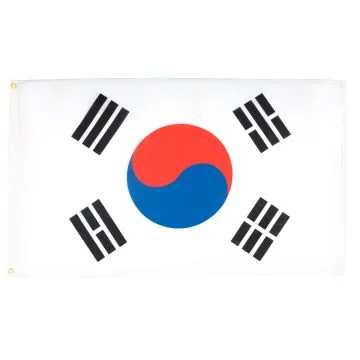 DRAPEAU CORÉE DU SUD 250x150cm - GRAND DRAPEAU CORÉEN 150 x 250 cm