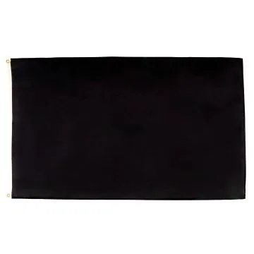 DRAPEAU UNICOLORE NOIR 250x150cm - GRAND DRAPEAU DE COULEUR NOIRE 150 x 250 cm