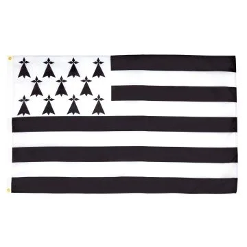 DRAPEAU BRETAGNE 250x150cm - GRAND DRAPEAU BRETON - FRANCE 150 x 250 cm