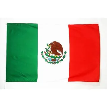 DRAPEAU MEXIQUE 180x120cm - GRAND DRAPEAU MEXICAIN 120 x 180 cm