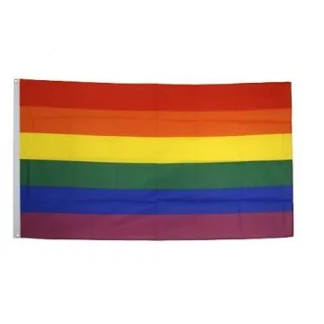 DRAPEAU ARC-EN-CIEL 180x120cm - GRAND DRAPEAU GAY - RAINBOW FLAG 120 x 180 cm