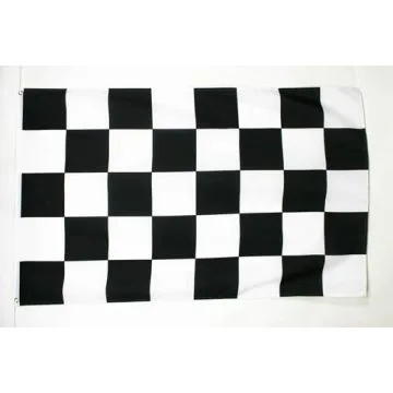 DRAPEAU À DAMIER NOIR ET BLANC 180x120cm - GRAND DRAPEAU COURSE AUTOMOBILE - FORMULE 1 120 x 180 cm
