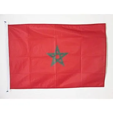 DRAPEAU MAROC 150x90cm - DRAPEAU MAROCAIN 90 x 150 cm Spécial Extérieur - DRAPEAUX