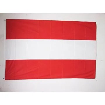 DRAPEAU AUTRICHE 150x90cm oeillets - DRAPEAU AUTRICHIEN 90 x 150 cm Spécial Extérieur - DRAPEAUX