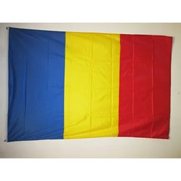 DRAPEAU ROUMANIE 150x90cm oeillets - DRAPEAU ROUMAIN 90 x 150 cm Spécial Extérieur - DRAPEAUX