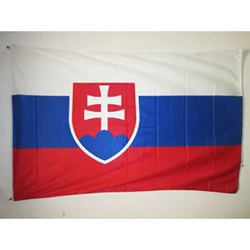 DRAPEAU SLOVAQUIE 150x90cm oeillets - DRAPEAU SLOVAQUE 90 x 150 cm Spécial Extérieur - DRAPEAUX