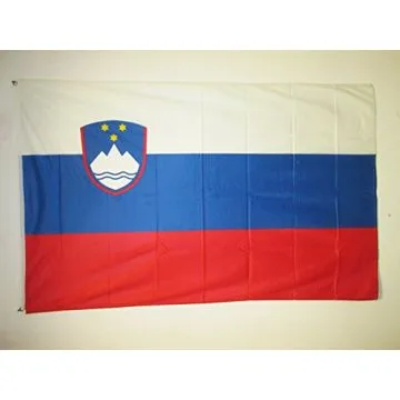 DRAPEAU SLOVÉNIE 150x90cm oeillets - DRAPEAU SLOVÈNE 90 x 150 cm Spécial Extérieur - DRAPEAUX