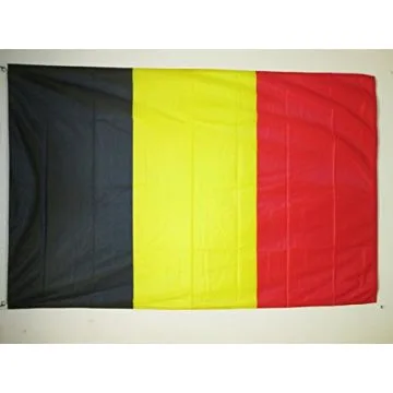 DRAPEAU BELGIQUE 150x90cm oeillets - DRAPEAU BELGE 90 x 150 cm Spécial Extérieur - DRAPEAUX