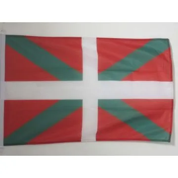 DRAPEAU PAYS BASQUE 150x90cm - DRAPEAU BASQUE 90 x 150 cm Spécial Extérieur - DRAPEAUX