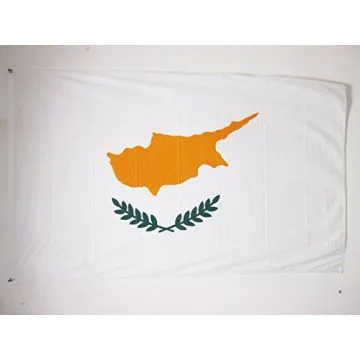 DRAPEAU CHYPRE 150x90cm oeillets - DRAPEAU CHYPRIOTE 90 x 150 cm Spécial Extérieur - DRAPEAUX