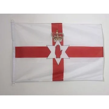 DRAPEAU IRLANDE DU NORD 90x60cm - DRAPEAU NORD IRLANDAIS 60 x 90 cm Spécial Extérieur - DRAPEAUX