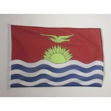 DRAPEAU KIRIBATI 90x60cm - DRAPEAU KIRIBATIEN 60 x 90 cm Spécial Extérieur - DRAPEAUX