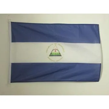 DRAPEAU NICARAGUA 90x60cm - DRAPEAU NICARAGUAYEN 60 x 90 cm Spécial Extérieur - DRAPEAUX