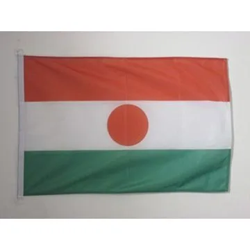 DRAPEAU NIGER 90x60cm - DRAPEAU NIGÍ?RIEN 60 x 90 cm Spécial Extérieur - DRAPEAUX