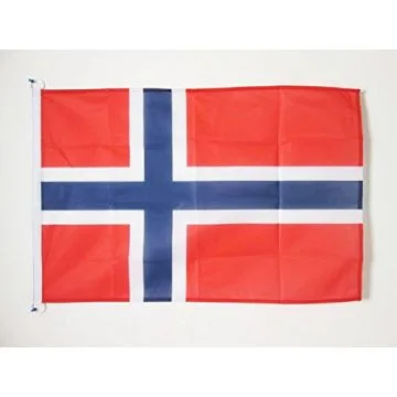 DRAPEAU NORVÍ?GE 90x60cm - DRAPEAU NORVÍ?GIEN 60 x 90 cm Spécial Extérieur - DRAPEAUX