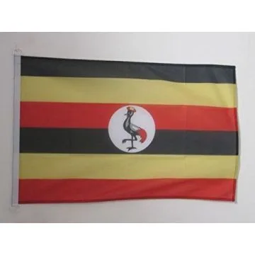 DRAPEAU OUGANDA 90x60cm - DRAPEAU OUGANDAIS 60 x 90 cm Spécial Extérieur - DRAPEAUX