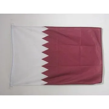 DRAPEAU QATAR 90x60cm - DRAPEAU QATARIEN 60 x 90 cm Spécial Extérieur - DRAPEAUX