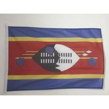 DRAPEAU SWAZILAND 90x60cm - DRAPEAU SWAZI 60 x 90 cm Spécial Extérieur - DRAPEAUX