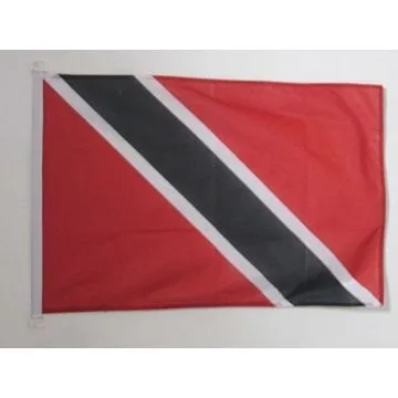 DRAPEAU TRINIDAD-ET-TOBAGO 90x60cm - DRAPEAU TRINIDADIEN 60 x 90 cm Spécial Extérieur - DRAPEAUX