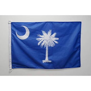 Drapeau Caroline du Sud 90x60cm - Drapeau Etat américain - USA - Etats-Unis 60 x 90 cm Spécial Extérieur - Drapeaux