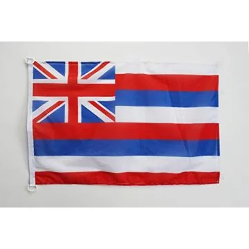 Drapeau Hawaii 90x60cm - Drapeau hawaiien - Etat américain - USA - Etats-Unis 60 x 90 cm Spécial Extérieur - Drapeaux