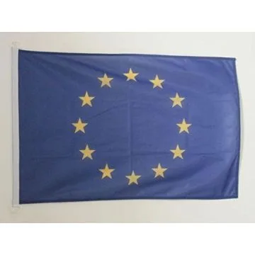 DRAPEAU EUROPE 90x60cm - DRAPEAU EUROPÍ?EN - UNION EUROPÍ?ENNE - UE 60 x 90 cm Spécial Extérieur - DRAPEAUX