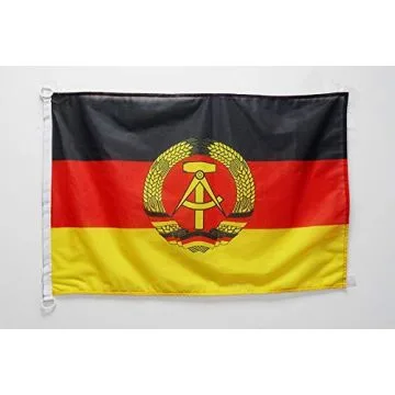 Drapeau Allemagne de l\'Est 90x60cm - Drapeau allemand - RDA 60 x 90 cm Spécial Extérieur - Drapeaux