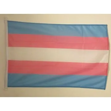 DRAPEAU ARC-EN-CIEL TRANSGENRE 90x60cm - DRAPEAU TRANGENDER - RAINBOW 60 x 90 cm Spécial Extérieur - DRAPEAUX