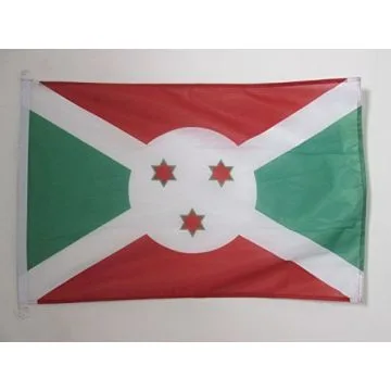 DRAPEAU BURUNDI 90x60cm - DRAPEAU BURUNDAIS 60 x 90 cm Spécial Extérieur - DRAPEAUX