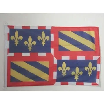 DRAPEAU BOURGOGNE 90x60cm - DRAPEAU BOURGUIGNON - FRANCE 60 x 90 cm Spécial Extérieur - DRAPEAUX