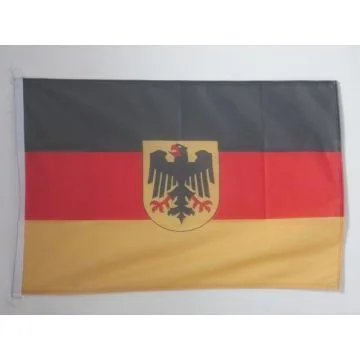 DRAPEAU ALLEMAGNE AVEC AIGLE 90x60cm - DRAPEAU ALLEMAND 60 x 90 cm Spécial Extérieur - DRAPEAUX
