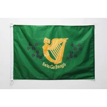 Drapeau Irlande Erin Go Bragh  90x60cm - Drapeau irlandais 60 x 90 cm Spécial Extérieur - Drapeaux