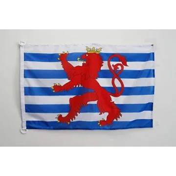Drapeau Luxembourg avec lion 90x60cm - Drapeau luxembourgeois 60 x 90 cm Spécial Extérieur - Drapeaux