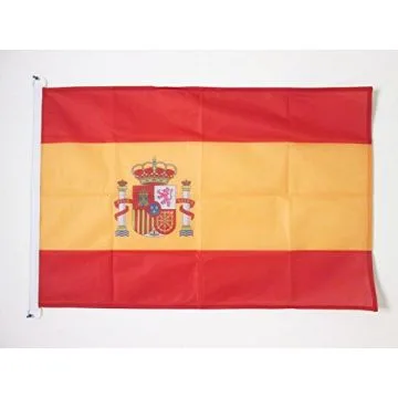 DRAPEAU ESPAGNE 90x60cm - DRAPEAU ESPAGNOL 60 x 90 cm Spécial Extérieur - DRAPEAUX