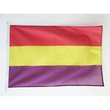 DRAPEAU ESPAGNOL RÍ?PUBLICAIN 90x60cm - DRAPEAU ESPAGNE RÍ?PUBLICAINE 60 x 90 cm Spécial Extérieur - DRAPEAUX