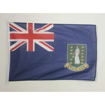 DRAPEAU ILES VIERGES BRITANNIQUES 90x60cm - DRAPEAU ANGLAIS 60 x 90 cm Spécial Extérieur - DRAPEAUX