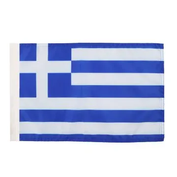 DRAPEAU GRÈCE 45x30cm - DRAPEAU GREC 30 x 45 cm avec fourreau