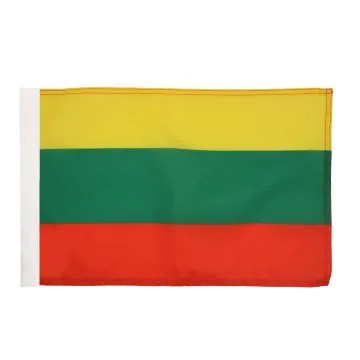 DRAPEAU LITUANIE 45x30cm - DRAPEAU LITUANIEN 30 x 45 cm avec fourreau
