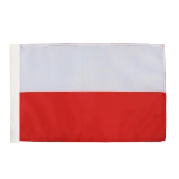 DRAPEAU POLOGNE 45x30cm - DRAPEAU POLONAIS 30 x 45 cm avec fourreau