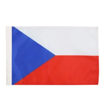 DRAPEAU RÉPUBLIQUE TCHÈQUE 45x30cm - DRAPEAU TCHÈQUE 30 x 45 cm avec fourreau