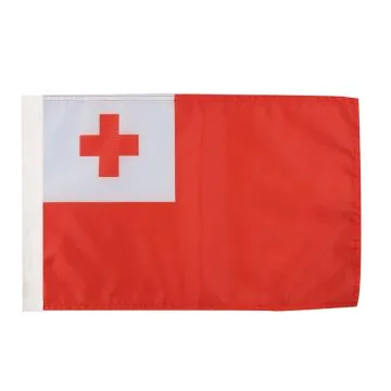 DRAPEAU TONGA 45x30cm - DRAPEAU TONGIEN 30 x 45 cm avec fourreau