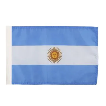 DRAPEAU ARGENTINE 45x30cm - DRAPEAU ARGENTIN 30 x 45 cm avec fourreau