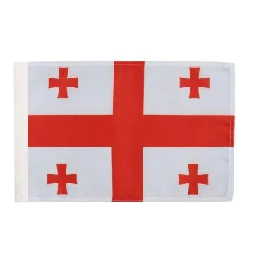DRAPEAU GÉORGIE 45x30cm - DRAPEAU GÉORGIEN 30 x 45 cm avec fourreau