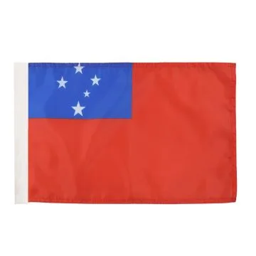 DRAPEAU SAMOA 45x30cm - DRAPEAU SAMOAN  30 x 45 cm avec fourreau