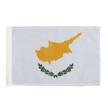 DRAPEAU CHYPRE 45x30cm - DRAPEAU CHYPRIOTE 30 x 45 cm avec fourreau
