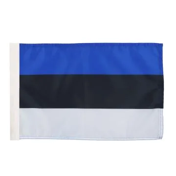 DRAPEAU ESTONIE 45x30cm - DRAPEAU ESTONIEN 30 x 45 cm avec fourreau