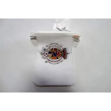 Guirlande 6 mètres 20 Drapeaux Royaume des Deux-Siciles 1816 21x15 cm - Drapeau royal italien 15 x 21 cm