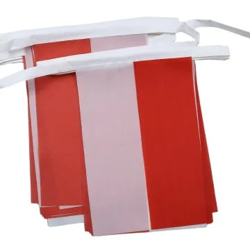 GUIRLANDE 6 mètres 20 DRAPEAUX MONACO 21x15 cm - DRAPEAU MONÉGASQUE 15 x 21 cm