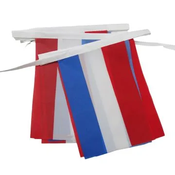 GUIRLANDE 6 mètres 20 DRAPEAUX PAYS-BAS 21x15 cm - DRAPEAU HOLLANDAIS 15 x 21 cm