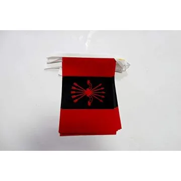 Guirlande Drapeau Phalange espagnole 6 mètres | 20 drapeaux 21x15 cm